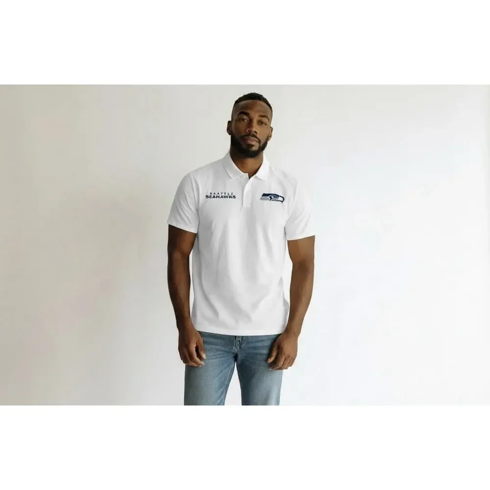 Nike Men’s Small White Sideline Early Season‎ Seattle Seahawks Performance Polo